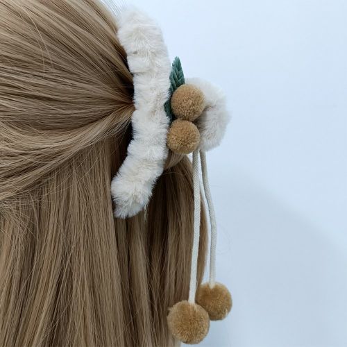 Griffe à cheveux à pompons duveteux - SHEIN - Modalova