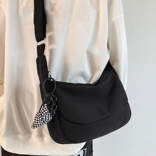 Sac hobo minimaliste avec breloque de sac - SHEIN - Modalova