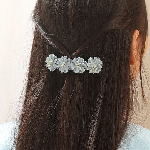 Pince à cheveux française à fleur - SHEIN - Modalova