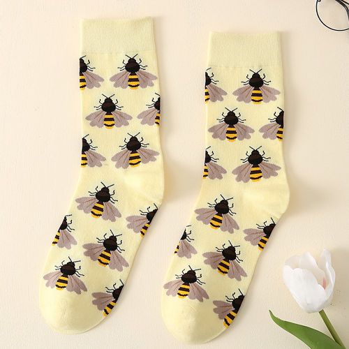 Chaussettes à motif abeille - SHEIN - Modalova