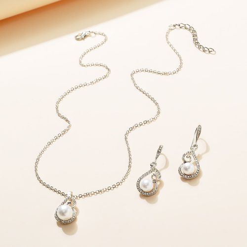 Pièces Set de bijoux à strass et fausses perles - SHEIN - Modalova