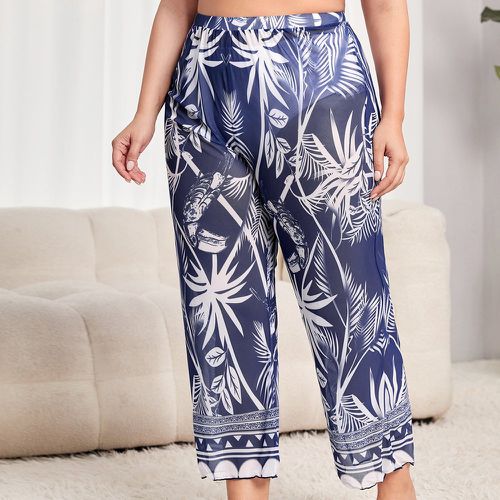 Pantalon de plage à imprimé tropical - SHEIN - Modalova