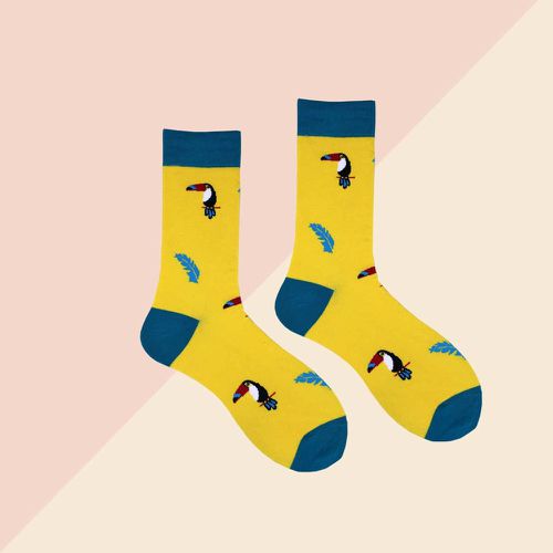 Homme Chaussettes toucan motif - SHEIN - Modalova