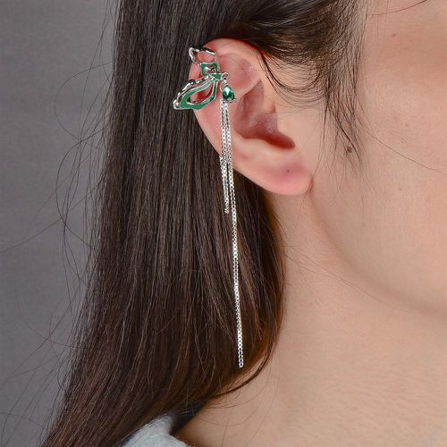 Boucles d'oreilles dépareillées à strass goutte d'eau & à détail papillon - SHEIN - Modalova