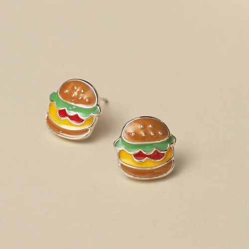 Clous d'oreilles hamburger - SHEIN - Modalova