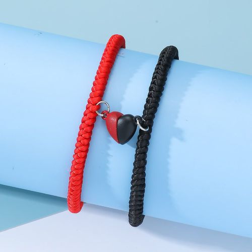 Pièces Bracelet couple magnétique à breloque cœur - SHEIN - Modalova