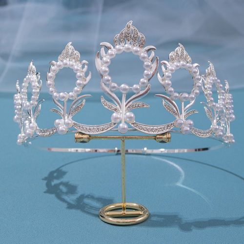Serre-tête pour mariage à strass & fausse perle design couronne - SHEIN - Modalova