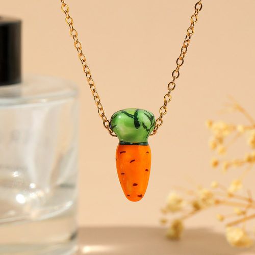 Collier avec pendentif carotte - SHEIN - Modalova