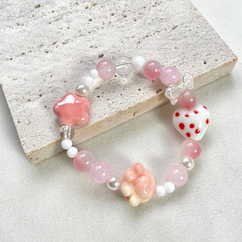 Bracelet perlé patte & à détail étoile - SHEIN - Modalova