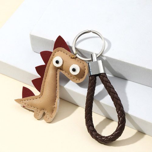 Porte-clés à motif dinosaure dessin animé breloque avec tressé dragonne - SHEIN - Modalova