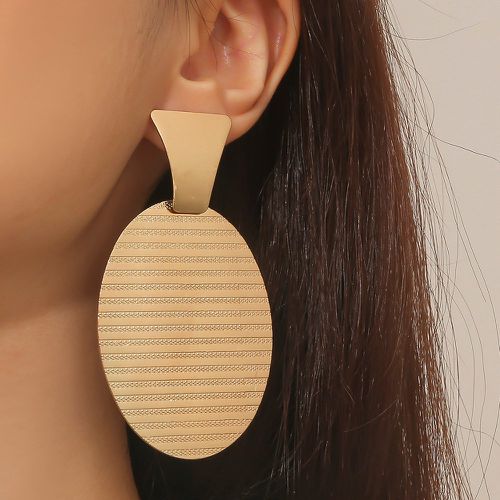 Pendants d'oreilles texturé ovale - SHEIN - Modalova
