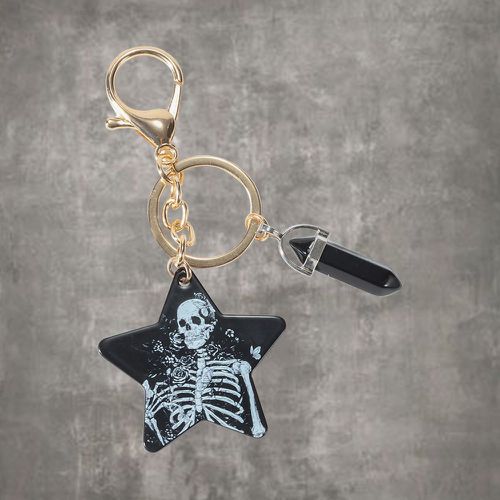 Porte-clés à motif squelette étoile & à breloque géométrique - SHEIN - Modalova