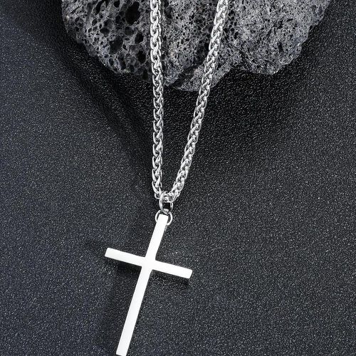 Homme Collier à pendentif croix - SHEIN - Modalova