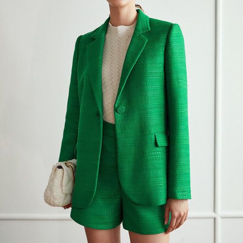 Blazer droit à bouton - SHEIN - Modalova