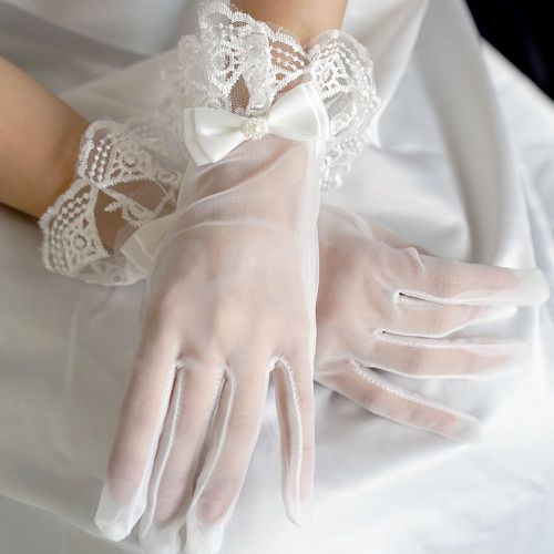 Gants de mariée à broderie à nœud papillon - SHEIN - Modalova