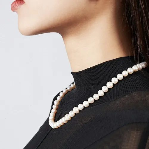 Collier perle de culture perlé argent - SHEIN - Modalova
