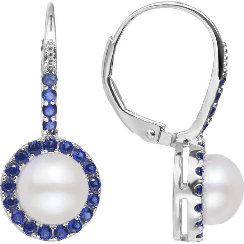 Boucles d'oreilles perle de culture & avec strass - SHEIN - Modalova