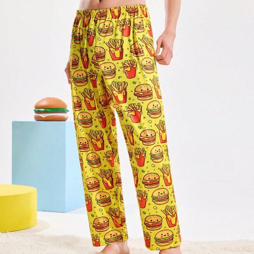 Pantalon de détente casual à imprimé uniques, style minimaliste pour un port quotidien - SHEIN - Modalova