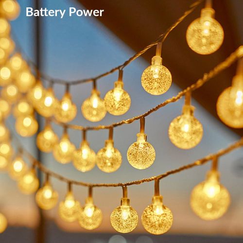 Guirlande lumineuse à boule de cristal à DEL 1,5 m/3 m/6 m, guirlande lumineuse féerique à bulles alimentée par batterie, convient pour la maison - SHEIN - Modalova