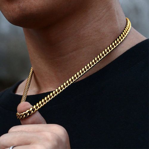 Pièce Collier De Chaînes En Acier Inoxydable Simple Cadeau Quotidien - SHEIN - Modalova