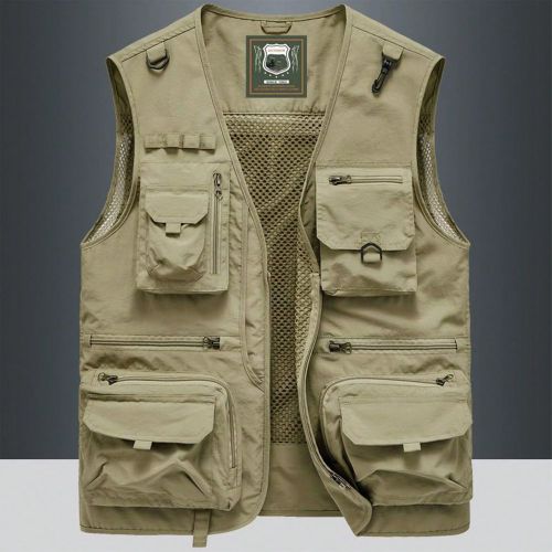 Veste utilitaire décontractée à poches multipless, idéale pour les activités d'été, de printemps et d'automne telles que la pêche, la photogra - SHEIN - Modalova