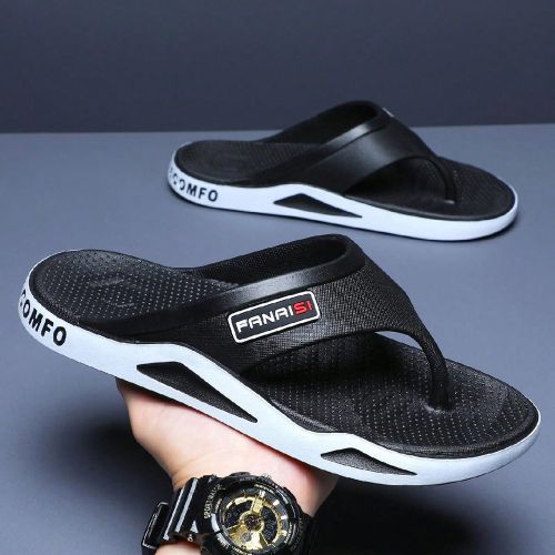 Chaussons d'étés à enfiler, à la mode, dessous doux anti-dérapant, Flip Flops légers pour la plage - SHEIN - Modalova