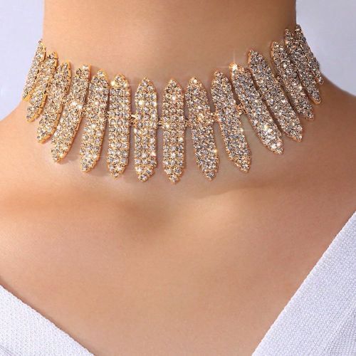 Collier élégants avec décoration de strass - SHEIN - Modalova