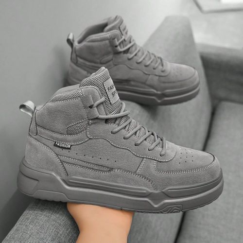 Taille petite) Baskets mode montantess, style de rue sportif casual, couleur unie avec détails graphiques, chaussures de course à lacets toutes sais - SHEIN - Modalova