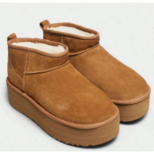 Bottes de neige à semelle épaisse et compensée / Chaussures antidérapantes en coton / Bottes de neige compensées à semelle épaisse et pailleté - SHEIN - Modalova