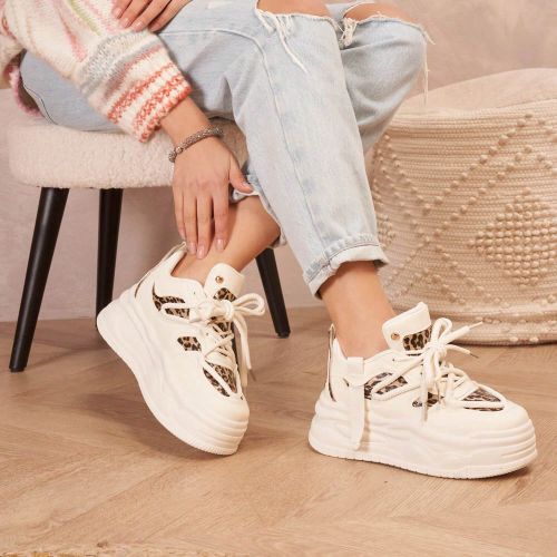 Baskets épaiss | Semelle épaisse avec détails pailletés - SHEIN - Modalova