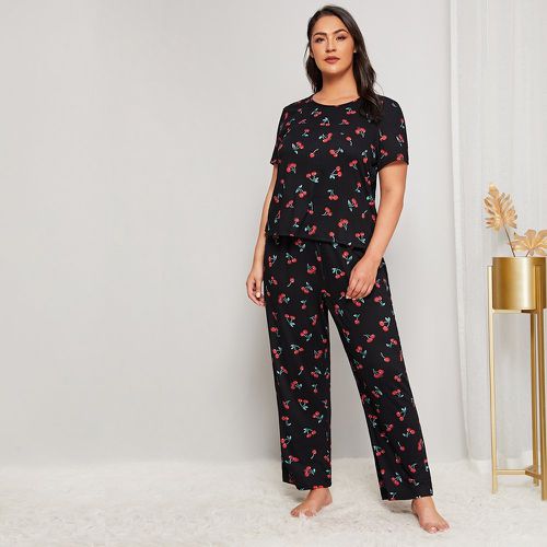 Ensemble de pyjama à imprimé cerise - SHEIN - Modalova