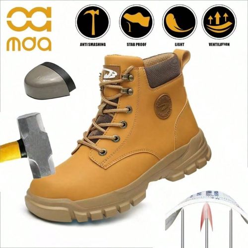 Bottes de travail de sécurités, avec embout en acier, chaussures hautes, grandes tailles, bottes de randonnée, bottes de travail avec protection de - SHEIN - Modalova