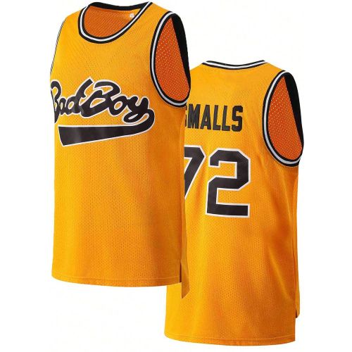 Maillot de basket-ball de style petit amis N°72 Débardeur sans manches brodé jaune Top de sport Hauts de printemps - SHEIN - Modalova
