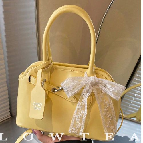 Pièce Sac à épaule décontracté rétro en tissu PU de couleur unies - SHEIN - Modalova