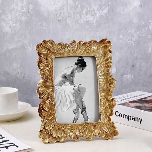 Pièce Cadre photo , feuille de palmier vintage, en résine artisanale, design vintage élégant. Convient pour la décoration murale et de bureau. Id - SHEIN - Modalova