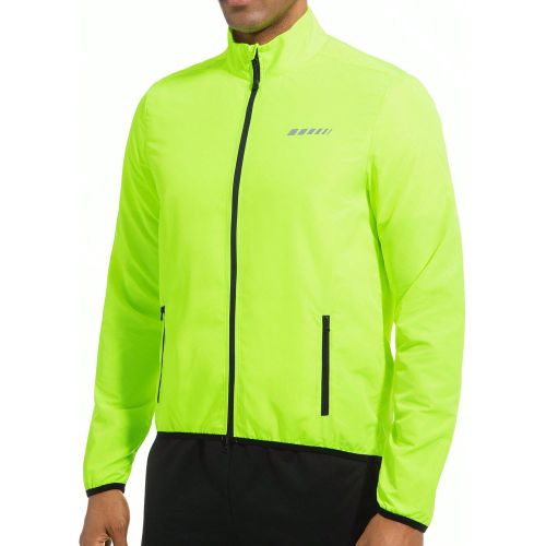 Veste de cyclisme légères, coupe-vent imperméable avec détails réfléchissants et 2 poches zippées pour la course, le cyclisme et la randonnée - SHEIN - Modalova