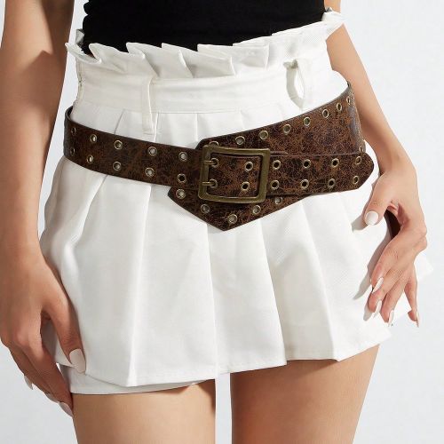Pièce Ceinture large style western foncé avec clous épaiss - SHEIN - Modalova