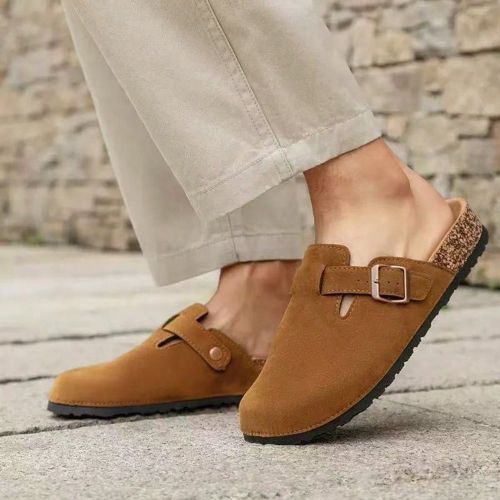 Automne Chaussures mules décontractéess en couleur unie et sandaless en cuir PU avec semelle en caoutchouc antidérapante et durable - SHEIN - Modalova