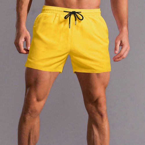 Short ample à cordon de serrage à la tailles, de couleur unie - SHEIN - Modalova