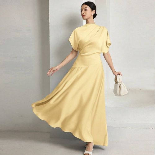 Robe minimaliste couleur unie, tenue de tous les jours - SHEIN - Modalova