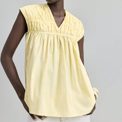 Blouse sans manches casual de couleur unies, top élégant pour l'été/automne, style vacances, chemise décontractée de base pour le bureau - SHEIN - Modalova