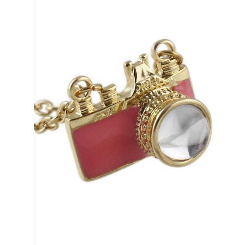 Collier avec pendentif de caméra -rose - SHEIN - Modalova