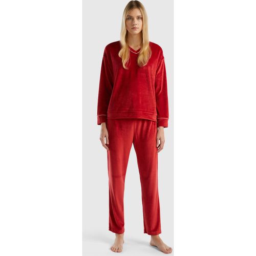Benetton, Pyjama En Velours, taille XS, Rouge - United Colors of Benetton - Modalova