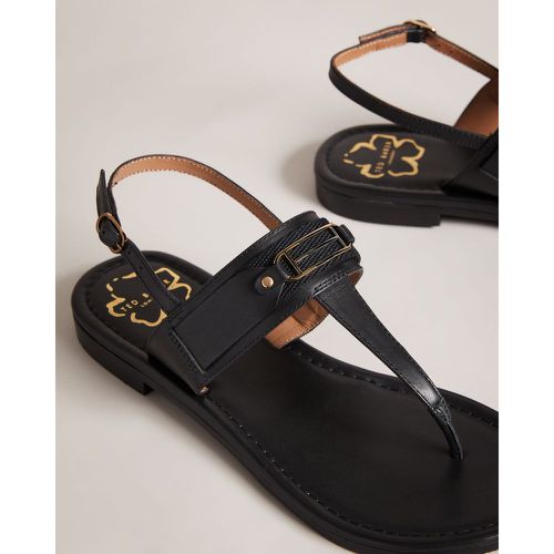 Sandales minimalistes plates en cuir - Ted Baker - Modalova