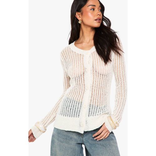 Cardigan À Détail Ladder - S - boohoo - Modalova