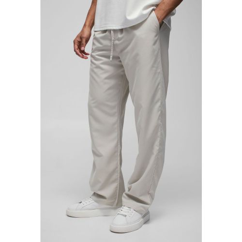 Pantalon droit élastiqué en nylon - S - Boohooman - Modalova