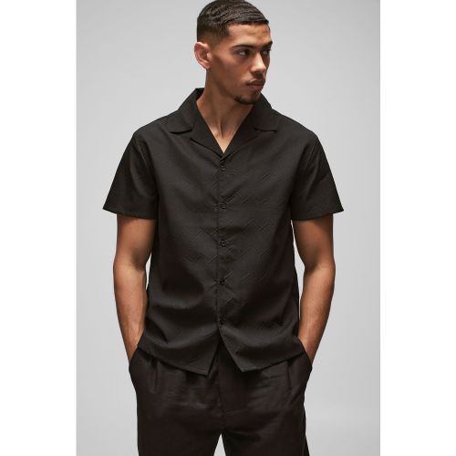 Chemise à motif géométrique - XS - Boohooman - Modalova