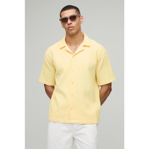 Chemise oversize plissée - S - Boohooman - Modalova