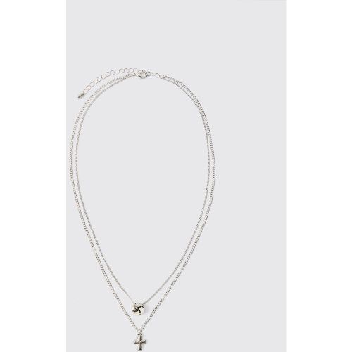 Collier à chaînes multiples - ONE SIZE - Boohooman - Modalova