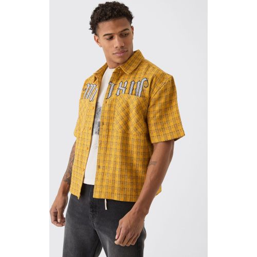 Chemise oversize à carreaux et poches - S - Boohooman - Modalova